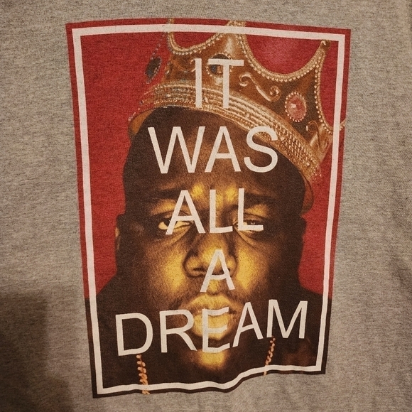 The Notorious B.I.G Graphic Hip Hop Rap Short Sleeve T-Shirt Size XL - Picture 6 of 7